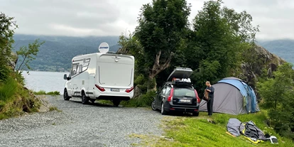Place de parking pour camping-car - Norvège - Stellplatz Wohnmobil - Kyrping Camping