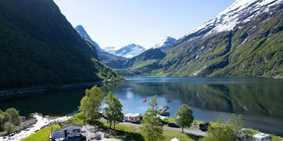 Parkeerplaats voor camper - Noorwegen - Geirangerfjorden Feriesenter