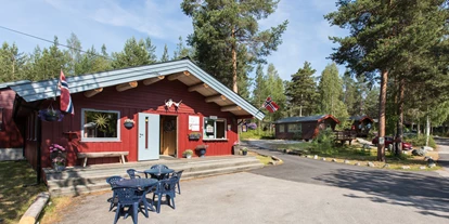 Parkeerplaats voor camper - Radweg - Noorwegen - Koppang Camping reception - Koppang Camping og Hytteutleie