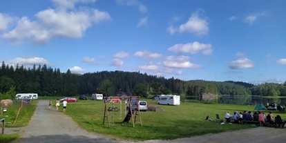 Plaza de aparcamiento para autocaravanas - Hunde erlaubt: Hunde nur in NS - Noruega - Bjønndalen Camp