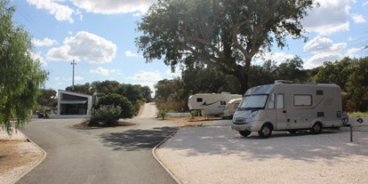 Motorhome parking space - Wohnwagen erlaubt - Evoramonte - Camping Alentejo