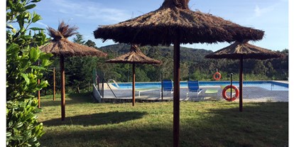 Motorhome parking space - Badestrand - Galicia - Schwimmbad - Camping Maceira