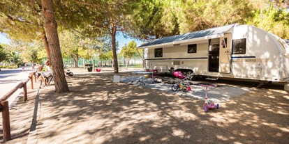 Motorhome parking space - Swimmingpool - Catalonia - Camping Las Palmeras