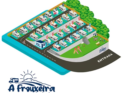 Place de parking pour camping-car - Umgebungsschwerpunkt: Strand - A Coruña - A Frouxeira Camper Park
