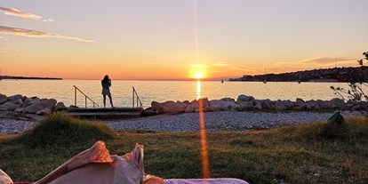 Reisemobilstellplatz - Trieste - Sonnenuntergang  - Stellplatz Marina Portorož