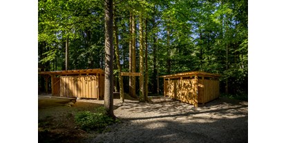 Reisemobilstellplatz - Entsorgung Toilettenkassette - Snovik - Part of our toilete and eco shower areas with alway hot water available. - Forest Camping Mozirje