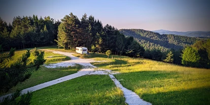 Motorhome parking space - Slovenia - Camping in Tourist village Pristava I Zelten in Feriendorf Pristava