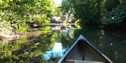 Motorhome parking space - Frischwasserversorgung - Druye - Indre river by canoe - Camping La Vallée de l'Indre