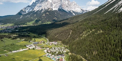 Reisemobilstellplatz - Umgebungsschwerpunkt: Berg - Platten (Telfs) - Camping Biberhof in Biberwier in Tirol - Stellplatz am Camping Biberhof