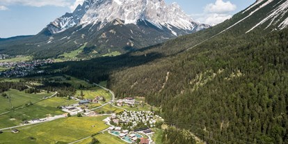 Motorhome parking space - Wohnwagen erlaubt - Tyrol - Camping Biberhof in Biberwier in Tirol - Stellplatz am Camping Biberhof