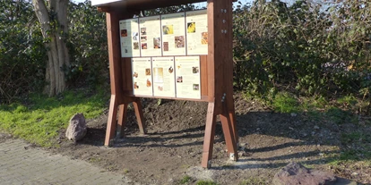 Reisemobilstellplatz - Wohnwagen erlaubt - Lünen - Bieneninfostand an der alten Walze auf dem Klaukenhof - Freizeitpark Klaukenhof