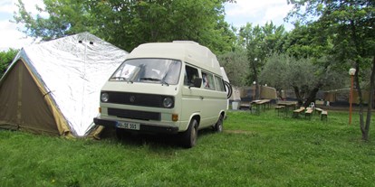 Motorhome parking space - Wohnwagen erlaubt - Italy - Surfcamp Bolsena @ Lido Camping