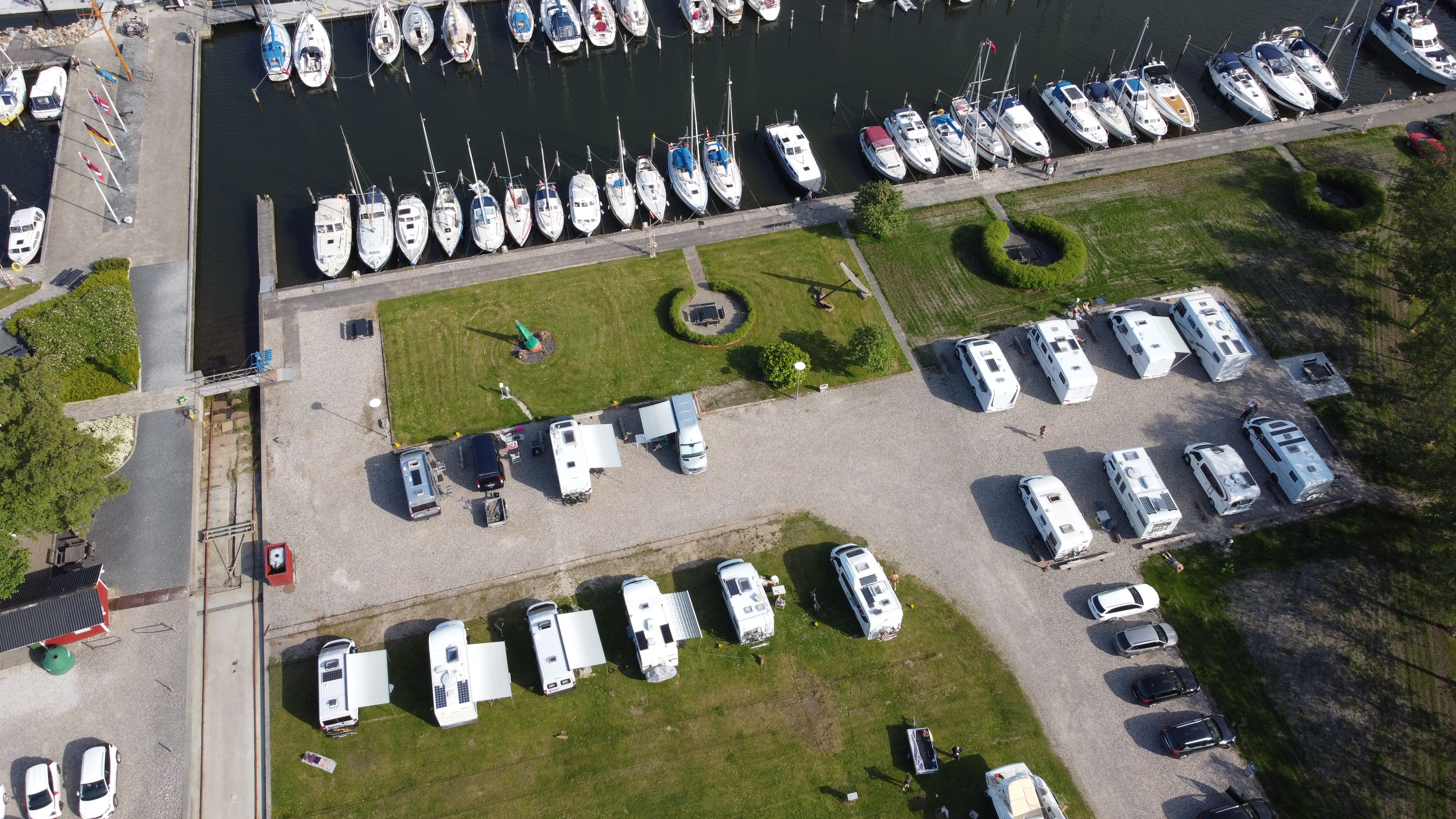 Wohnmobilstellplatz - New extended area for mobile homes - Hadsund Sejlklub