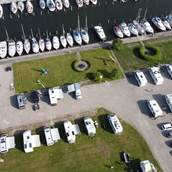Espacio de estacionamiento para vehículos recreativos - New extended area for mobile homes - Hadsund Sejlklub