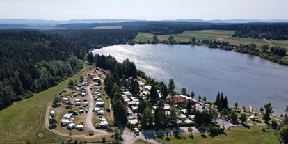 Reisemobilstellplatz - Umgebungsschwerpunkt: See - Schönwald im Schwarzwald - Luftbild Campingplatz Kirnbergsee - Campingplatz Kirnbergsee