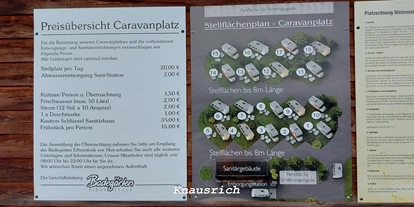 Reisemobilstellplatz - Duschen - Wohnmobil- und Caravanplatz Badegärten Eibenstock