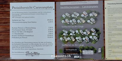 Reisemobilstellplatz - Schönheide - Wohnmobil- und Caravanplatz Badegärten Eibenstock