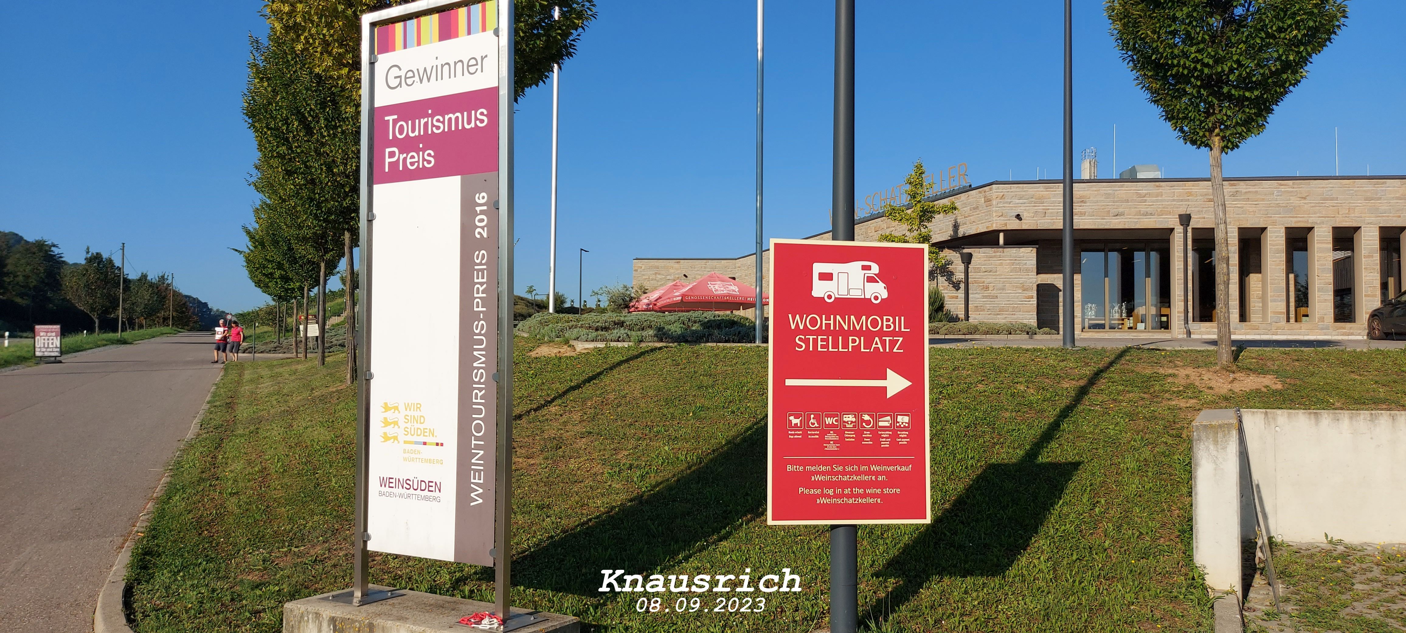 Wohnmobilstellplatz - Wohnmobil-Stellplatz am »Weinschatzkeller«