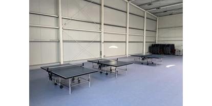 Reisemobilstellplatz - Wohnwagen erlaubt - Zinzow - Aufenthalt zum Tischtennis in der Mehrzweckhalle - Caravan & Resort Gützkow