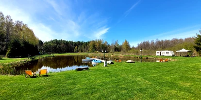 Parkeerplaats voor camper - Umgebungsschwerpunkt: See - Gierłoż - Kemping nad stawem Harsz/ Camping am Teich Harsz