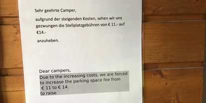 Posto auto camper - Frischwasserversorgung - Müden - Preiserhöhung - Wohnmobilstellplatz Johannesstrasse/Kränchen