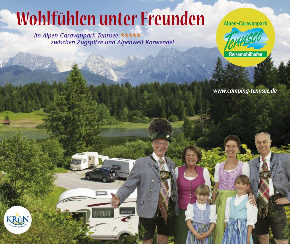 área de autocaravanas - Im Hotel bin ich Gast, im Caravan bin ich Zuhause. - Alpen-Caravanpark Tennsee