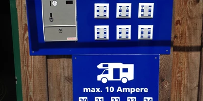 RV park - Entsorgung Toilettenkassette - Hamm (Hamm, Stadt) - Der Münzzähler für den Stromverbrauch - Stellplatz am City Motel