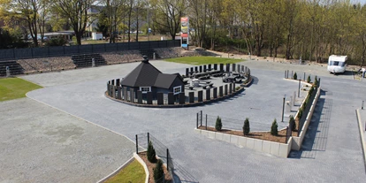 Plaza de aparcamiento para autocaravanas - Bergen auf Rügen - Blick auf den Wohnmobilstellplatz-Stralsund - Wohnmobilstellplatz-Stralsund