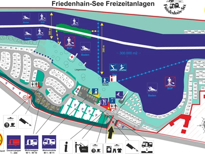 Plaza de aparcamiento para autocaravanas - Duschen - Kollnburg - Friedenhain-See Freizeitanlagen