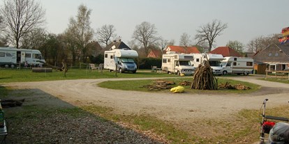 Motorhome parking space - Wintercamping - Ostrhauderfehn - Ostern 2013 - Ferienhof Welsch