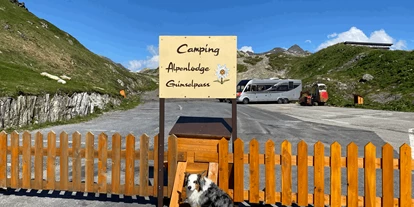 Motorhome parking space - Wohnwagen erlaubt - Oberwald (Obergoms) - Stellplatz Alpenlodge Grimselpass 