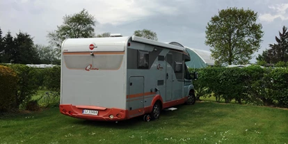 Motorhome parking space - Wohnwagen erlaubt - Hadsund - Platz 29 ist ein schöner Platz mit grünem Gras - Egense Strand Camping