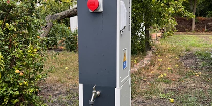Reisemobilstellplatz - Entsorgung Toilettenkassette - Kolkwitz - Versorgungsstation am Amselweg. - Tinyhof Welzow