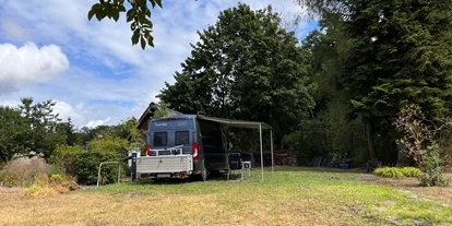 Parkeerplaats voor camper - Stromanschluss - Altdöbern - Naturnahes Grundstück mit viel Platz. - Tinyhof Welzow