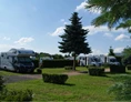 Wohnmobilstellplatz: Schön grün ist es bei uns. - CaravaningPark Dresden - Ihr Wohnmobilstellplatz schaffer-mobil