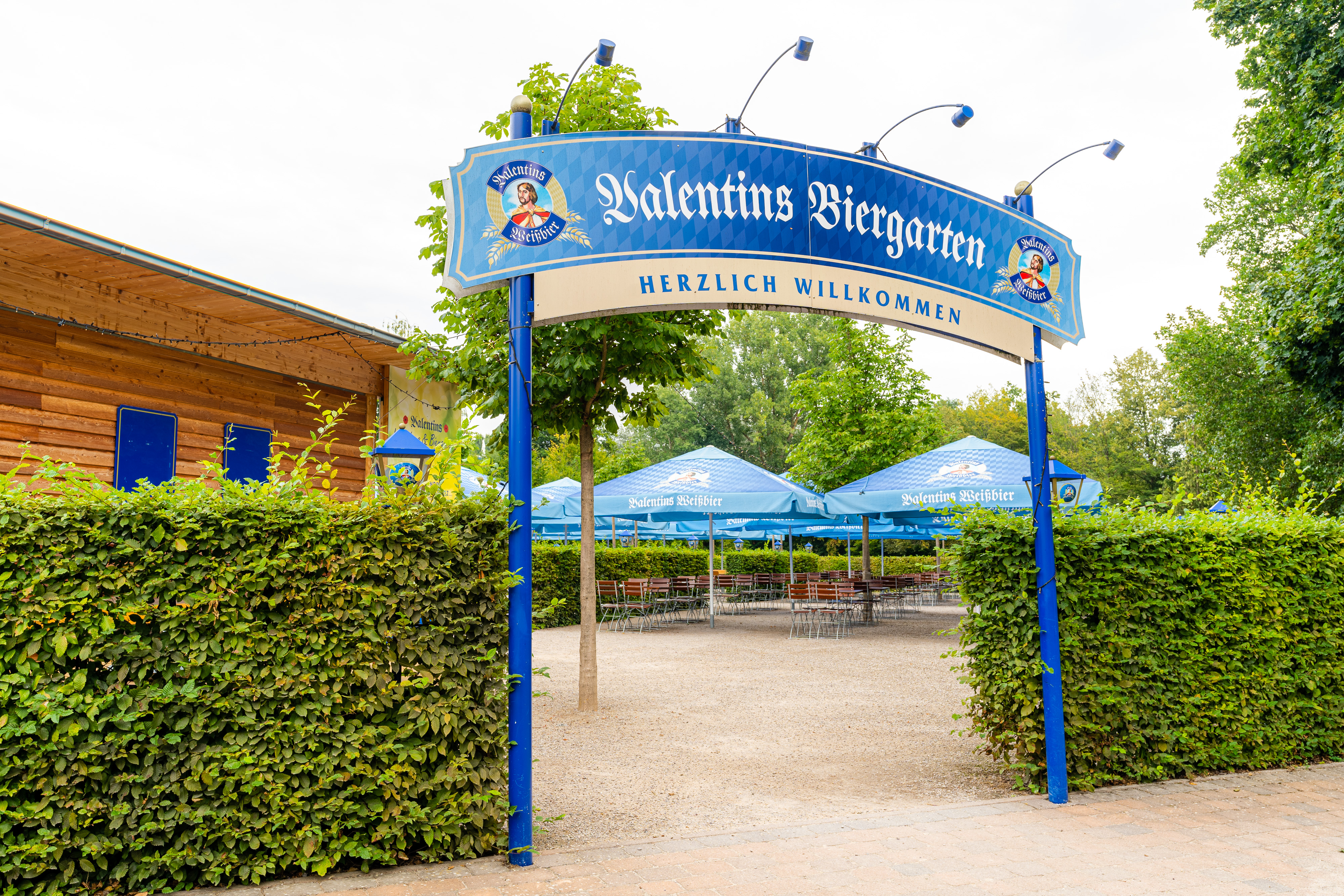 Wohnmobilstellplatz: Valentins Biergarten - Wohnmobil Park Freizeitpark an der Schließ, Zweibrücken