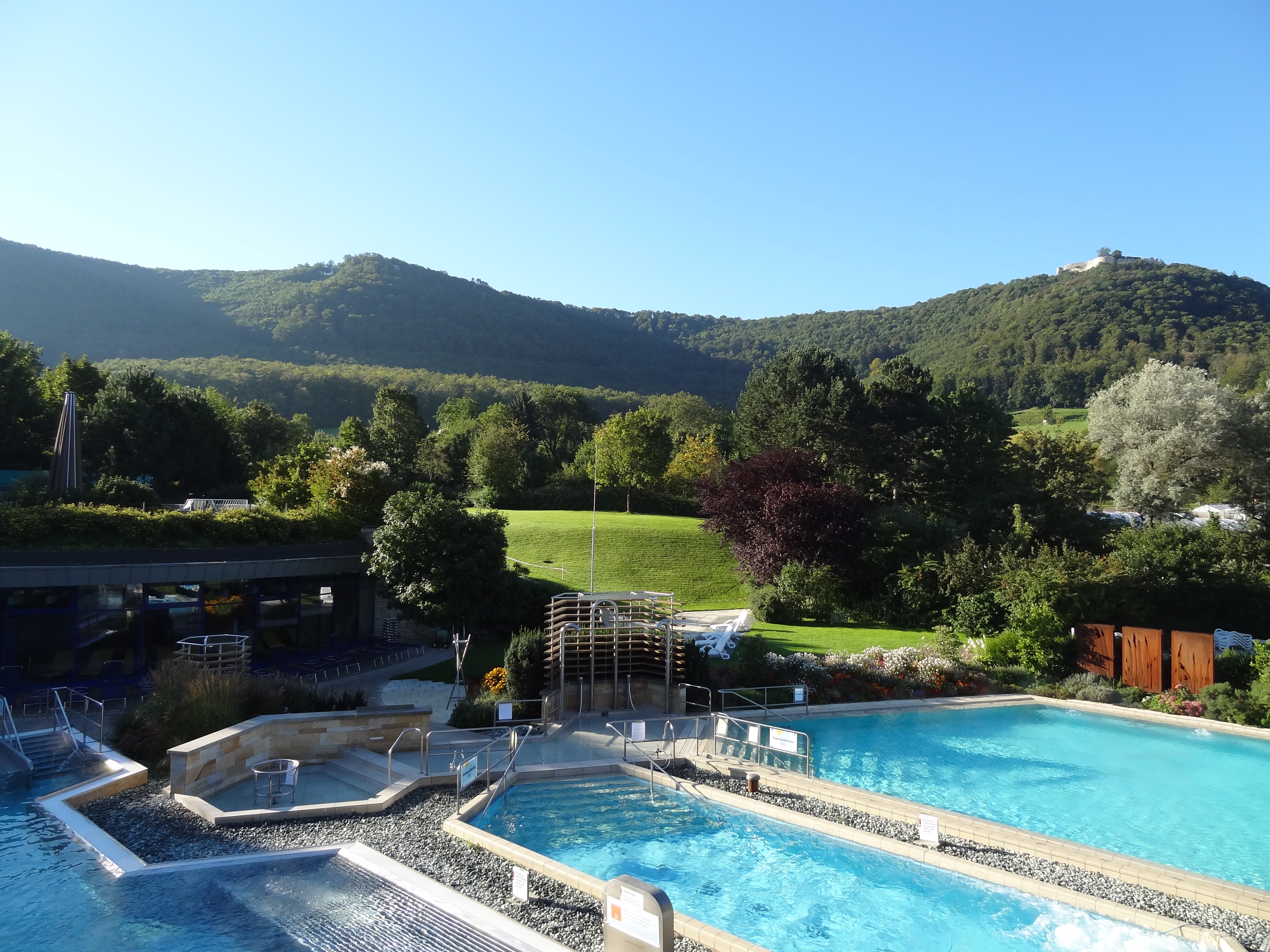 Reisemobilstellplatz: Entspannen in der Panorama Therme Beuren  - Wohnmobilstellplatz der Panorama Therme Beuren - Nabijheid, Vrije tijd