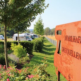 Wohnmobilstellplatz: Mobilhafen Dreiquellenbad - Kur- und Feriencamping Holmernhof Dreiquellenbad