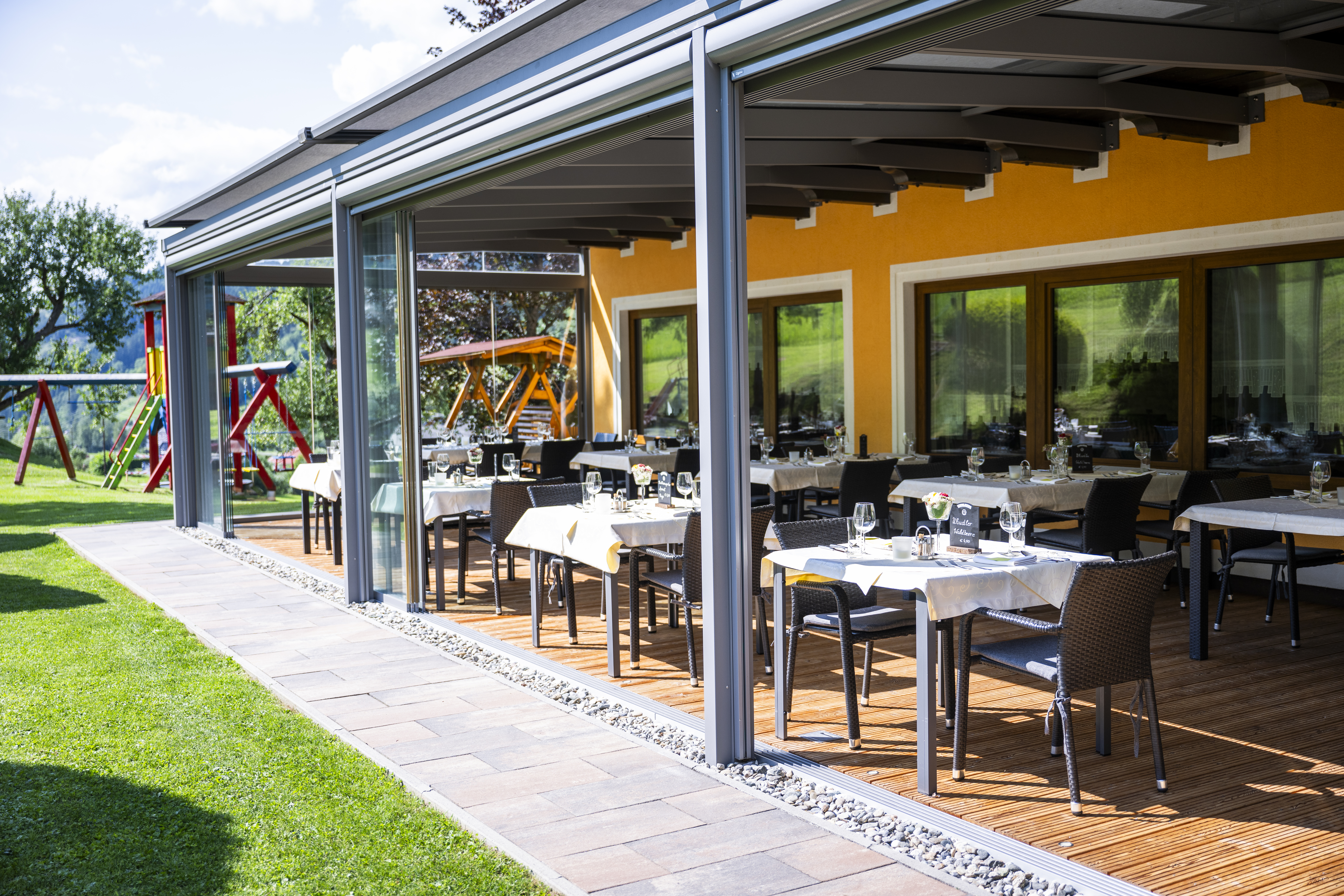 Wohnmobilstellplatz: Sonnenterrasse  - Gasthof Hubmann
