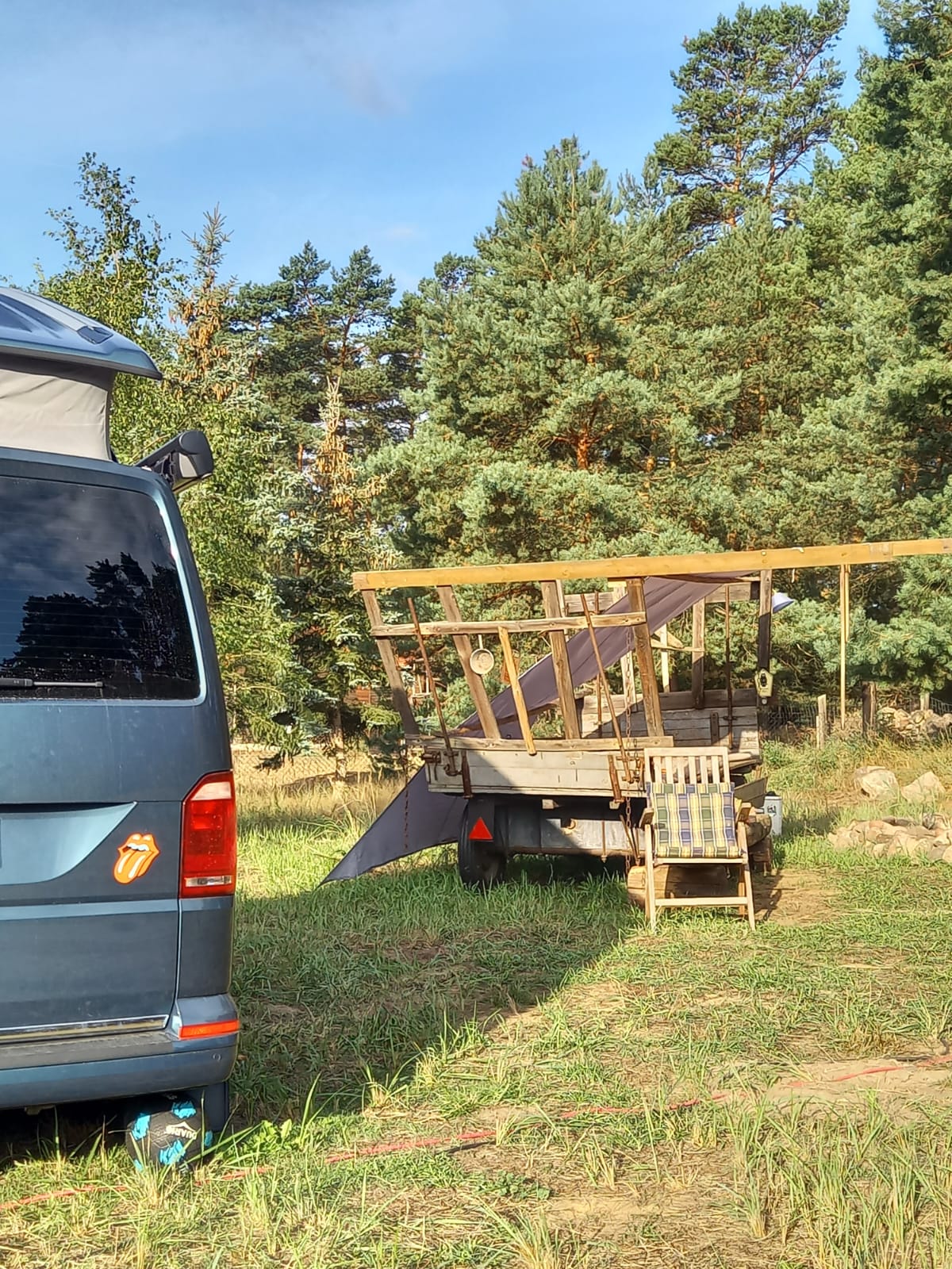 Reisemobilstellplatz - Reiten - Brandenburg - Stellplatz am Waldrand