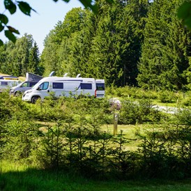 Wohnmobilstellplatz: Blick auf den Wohnmobilhafen - Camping Resort Bayerwald