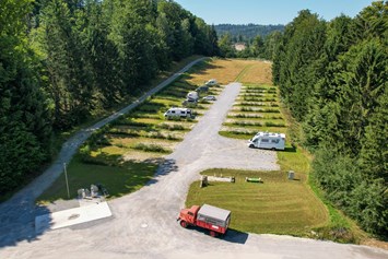 Wohnmobilstellplatz: Blick auf Wohnmobilhafen - Camping Resort Bayerwald