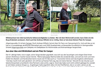 Wohnmobilstellplatz: Campingplatz Geringswalde Stell- u. Zeltplatzvermietung Andreas Wilhelm