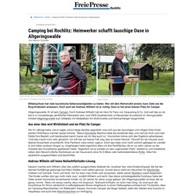 Wohnmobilstellplatz: Artikel Freie Presse vom 08.05.2023 - Campingplatz Geringswalde Stell- u. Zeltplatzvermietung Andreas Wilhelm