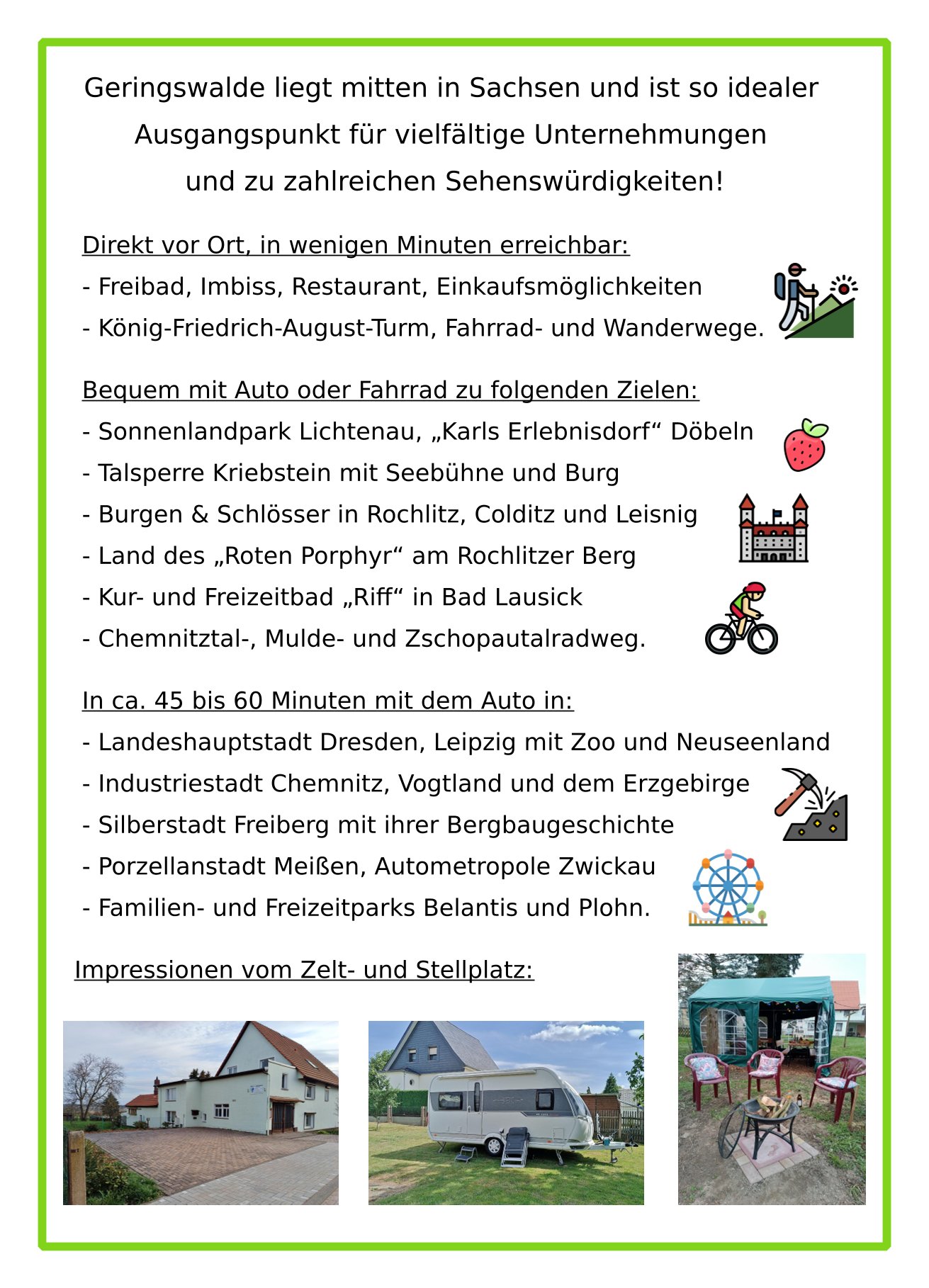 Wohnmobilstellplatz: Campingplatz Geringswalde Stell- u. Zeltplatzvermietung Andreas Wilhelm