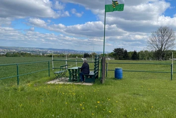 Wohnmobilstellplatz: Panoramablick: Radebeul-Dresden-Sächs.Schweiz