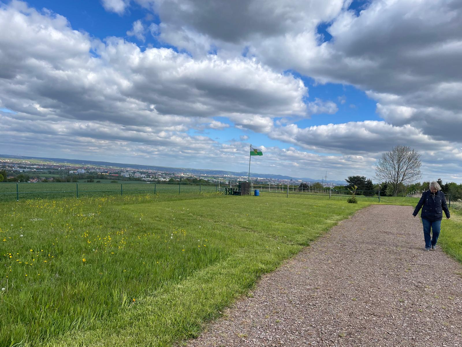 Wohnmobilstellplatz: Panoramablick: Radebeul-Dresden-Sächs.Schweiz