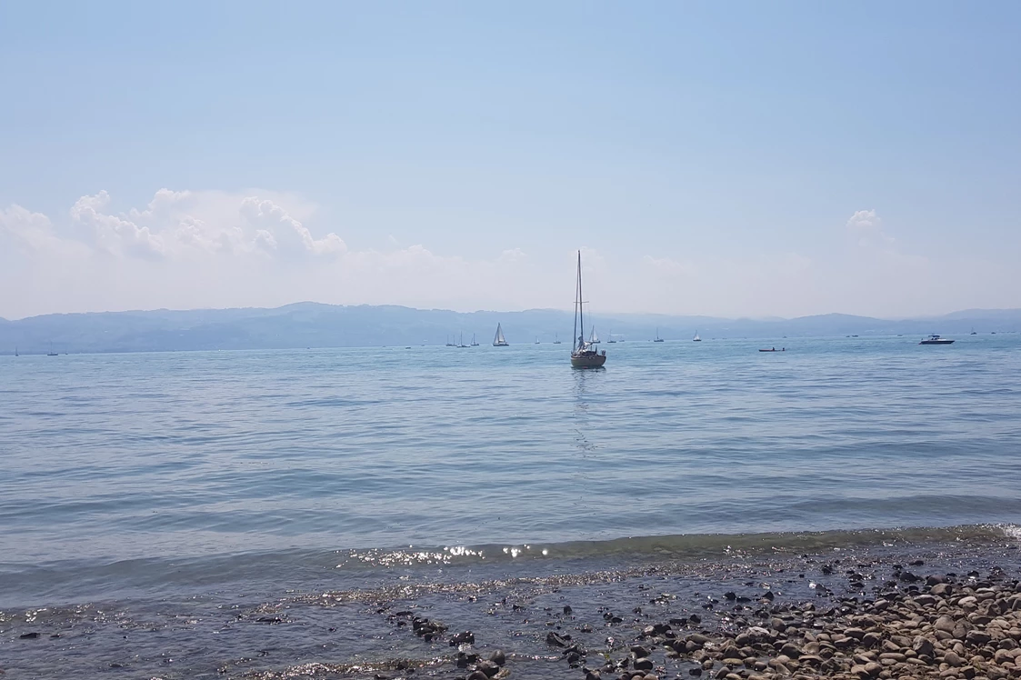 Wohnmobilstellplatz: Strand in Stellplatznähe - Wohnmobilstellplatz Tunau