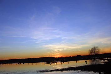 Wohnmobilstellplatz: Sonnenuntergang in der Büngerner-Dingdener Heide in 46414 Rhede - Kirmesplatz