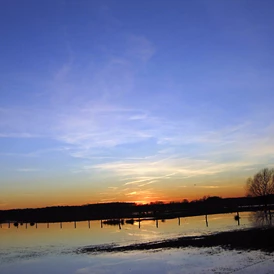 Wohnmobilstellplatz: Sonnenuntergang in der Büngerner-Dingdener Heide in 46414 Rhede - Kirmesplatz